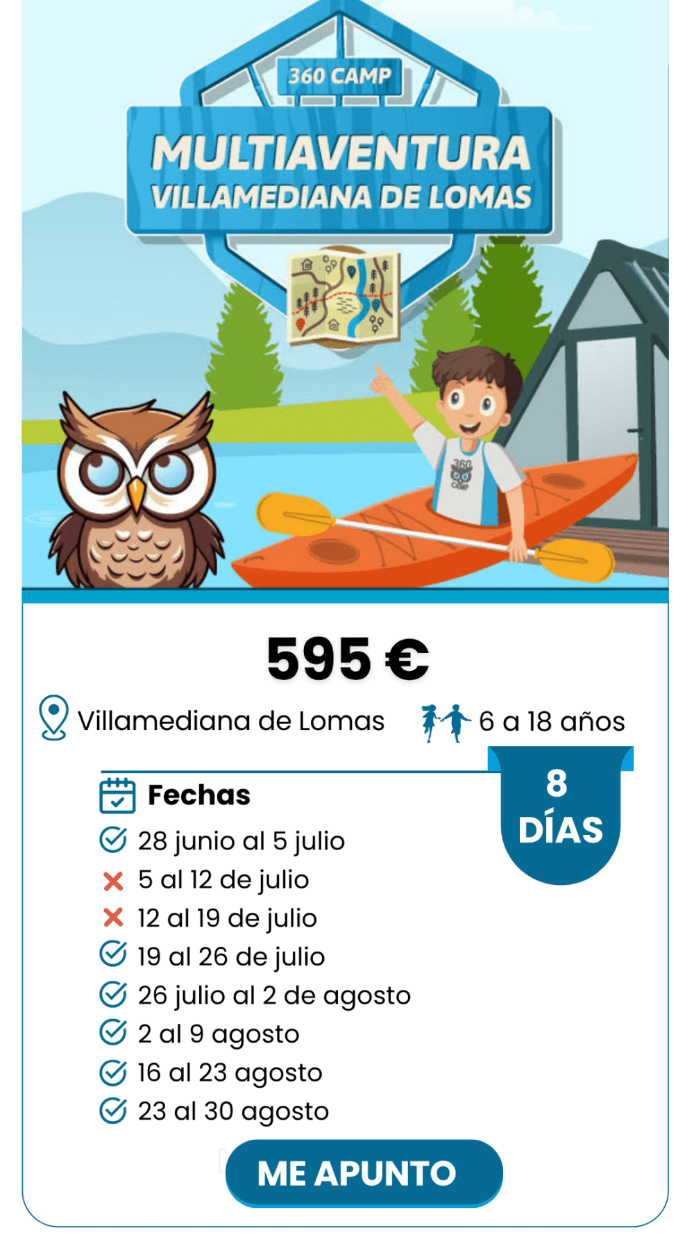 MULTIAVENTURA 8 DIAS VILLAMEDIANA