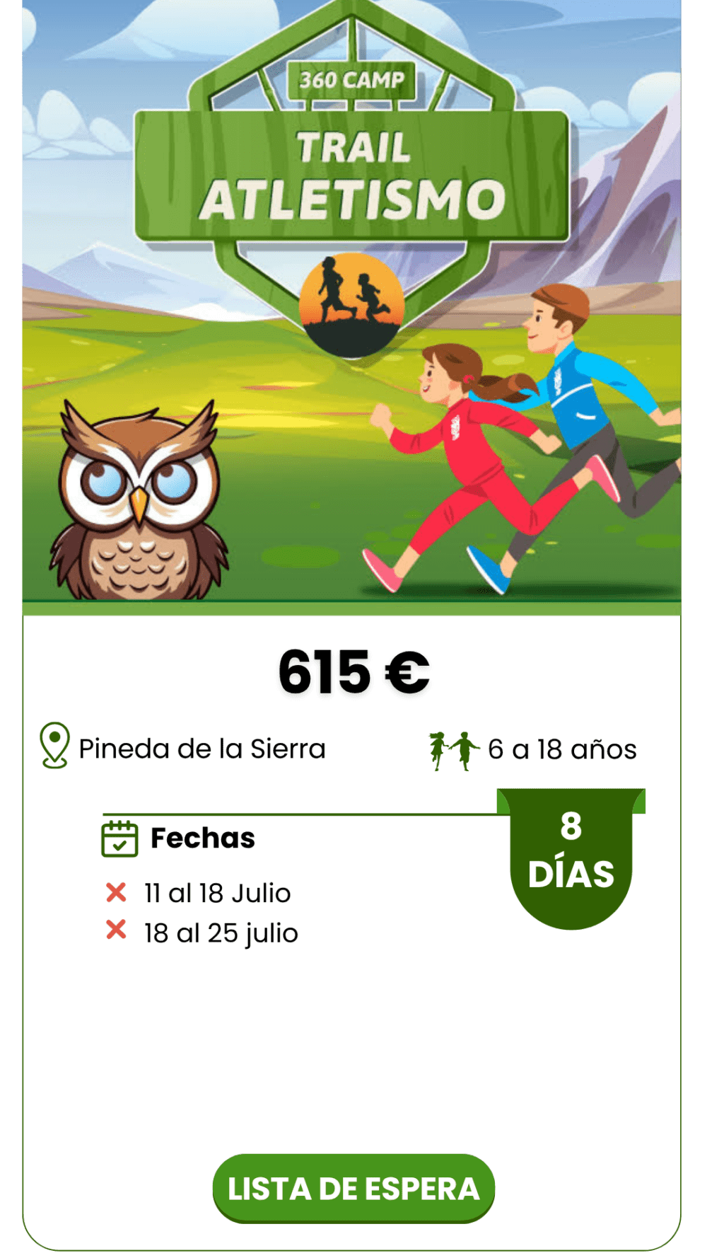 TRAIL & ATLETISMO 8 DÍAS PINEDA DE LA SIERRA