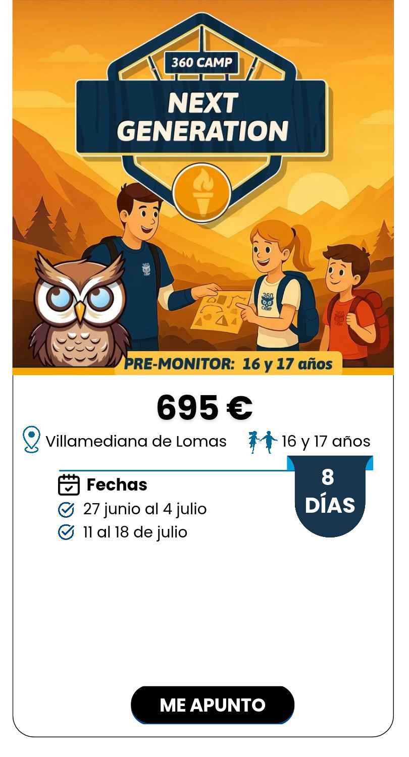 CAMP NEXT 8 DÍAS VILLAMEDIANA