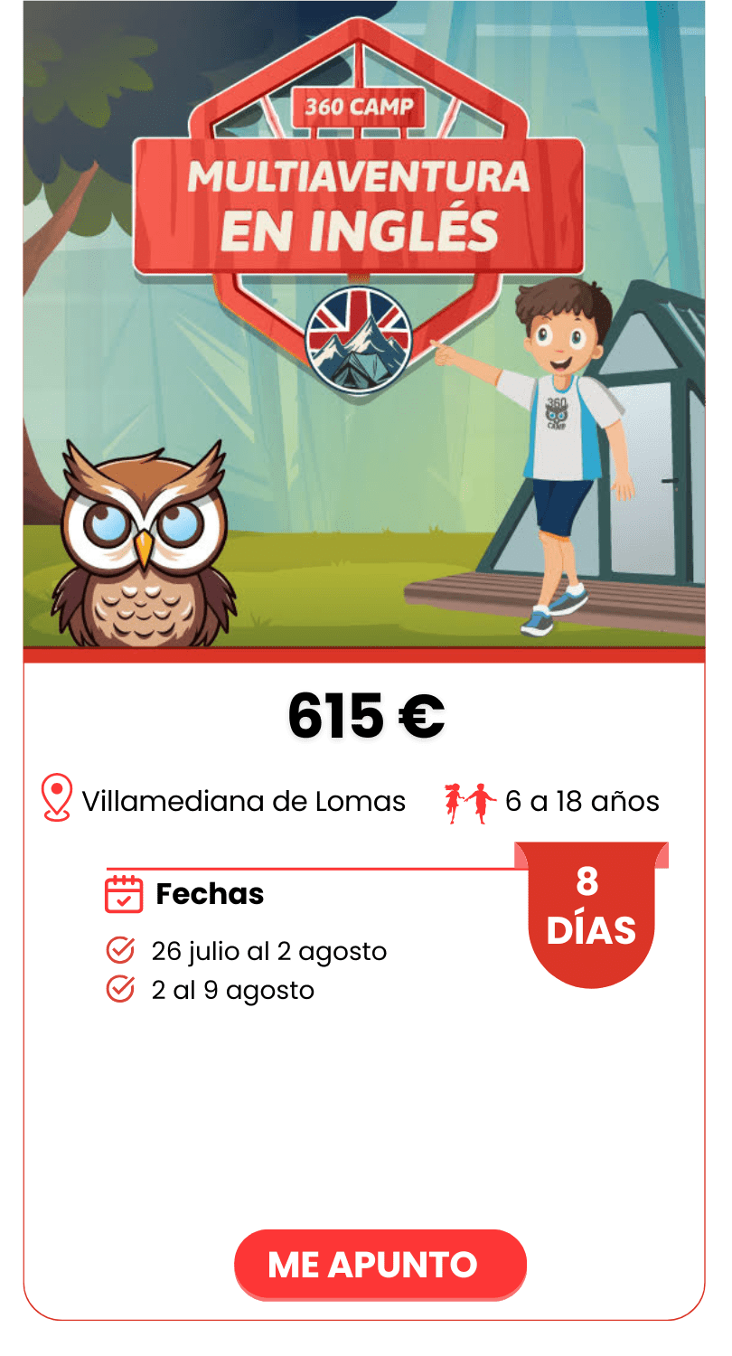 MULTIAVENTURA + INGLÉS 8 DÍAS VILLAMEDIANA