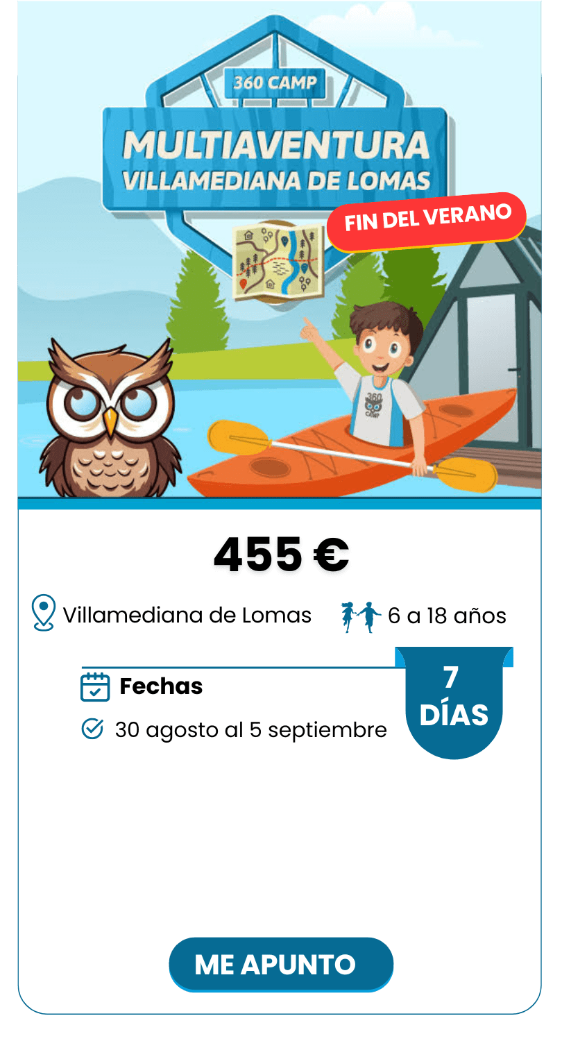 MULTIAVENTURA 7 DÍAS VILLAMEDIANA (FIN DEL VERANO)