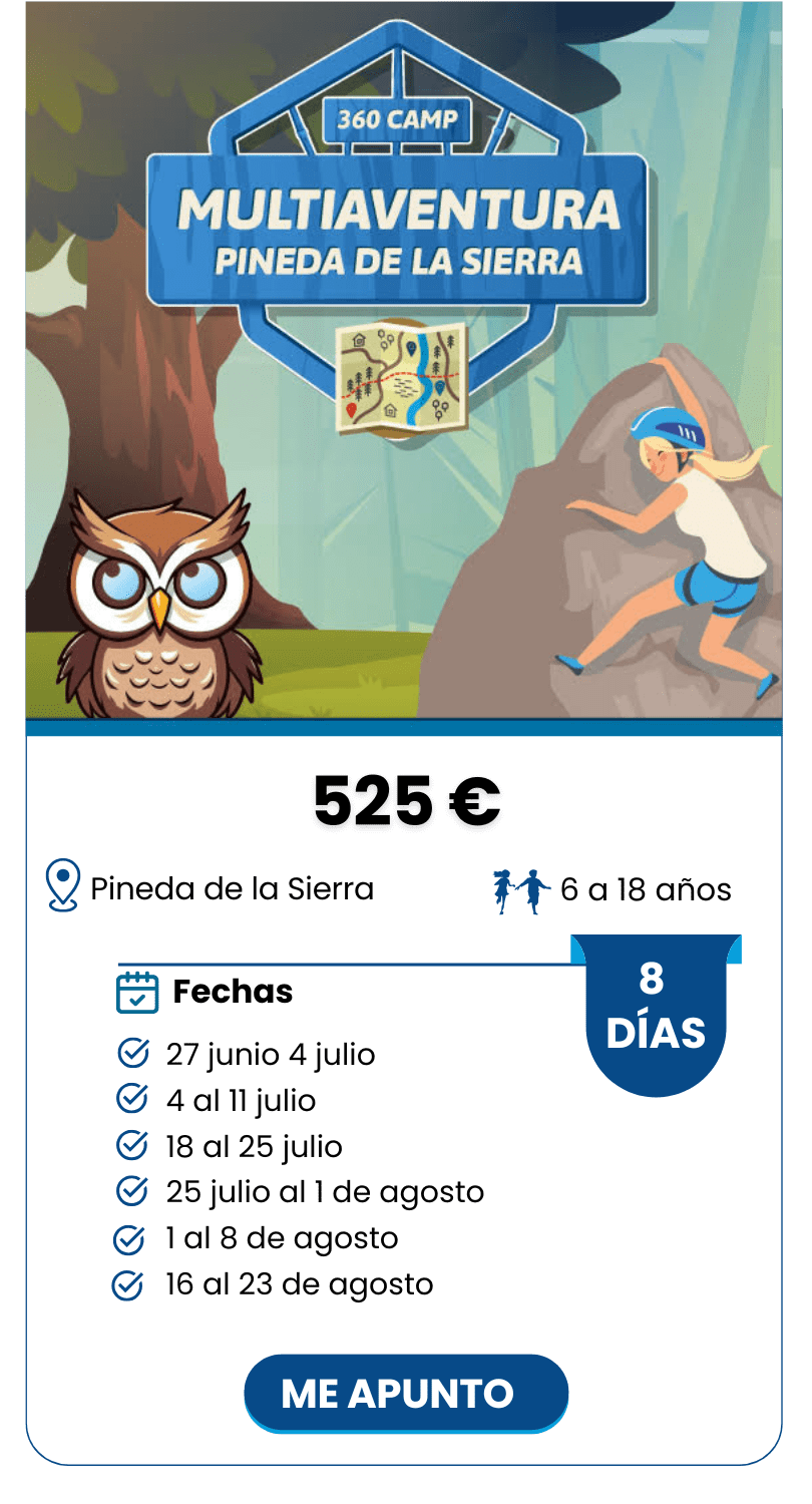 MULTIAVENTURA 8 DÍAS PINEDA DE LA SIERRA