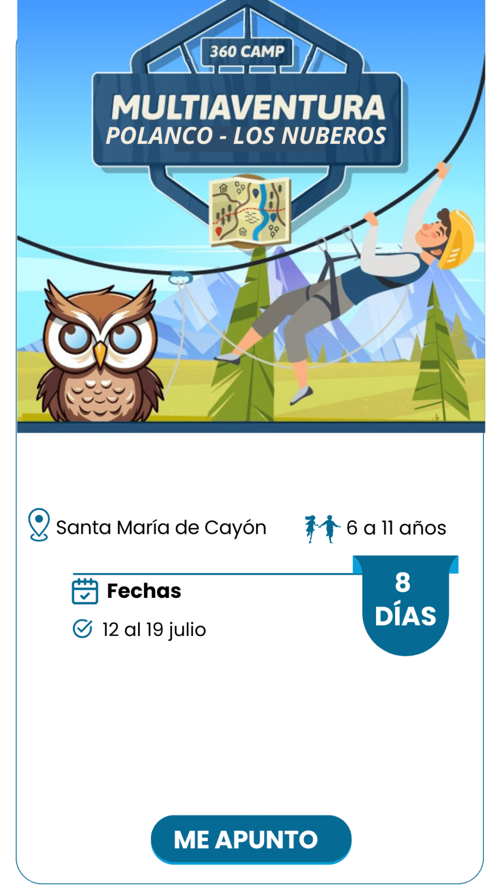 MULTIAVENTURA POLANCO 12 al 19 de julio