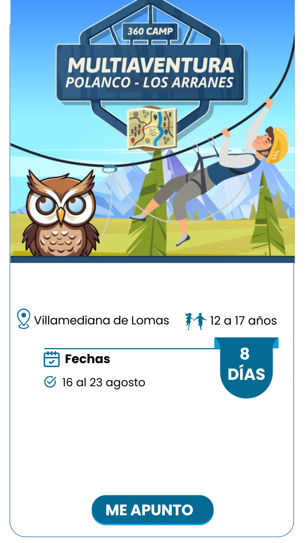 MULTIAVENTURA POLANCO 16 al 23 de agosto